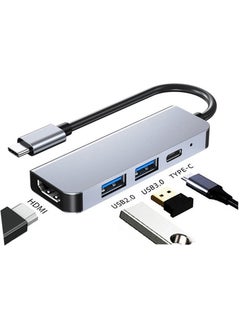 Wozlo Type-C To HDMI 4K@30Hz Cable 1*usb3.0 + 1*usb2.0 + Pd 87W Converter Converter Adapter  - Image 2