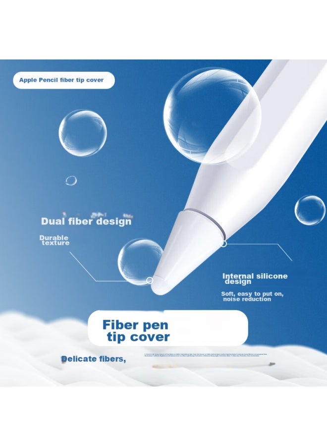 YIOU Yiyou Compatible With Apple Pencil Tip Protection, Wear-resistant Pen Sleeve, Ultra-thin Silicone Cover, Universal For 1st And 2nd Generation, White Transparent - Image 3