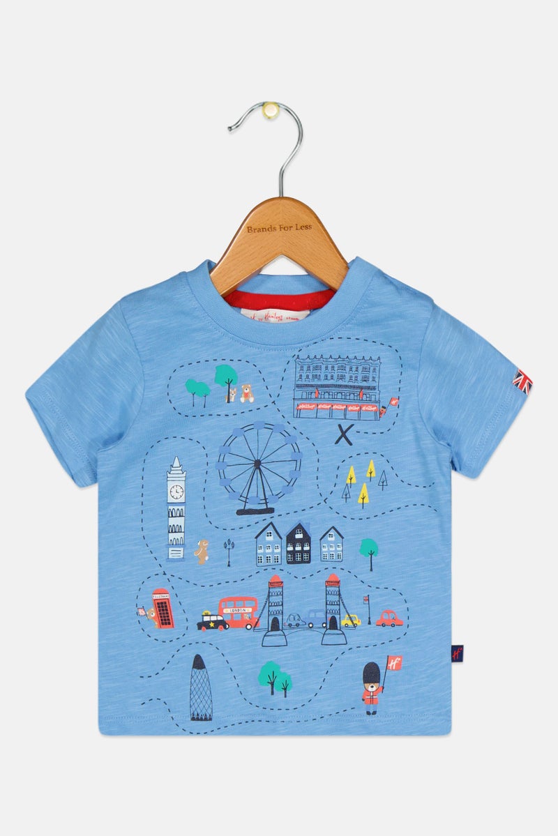 Hamleys Toddlers Boy Crew Neck Short Sleeve Graphic Print T-Shirt, Multicolor - Image 2