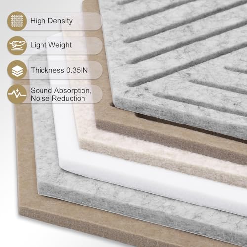 Thboxes 10 Pack Hexagon Cork Board, 12" x 10" Self-Adhesive Felt Bulletin Board Tiles with 40 Pushpins, Pin Boards for Wall Decor Home Office School DIY Display Boards for Photos (Camel Color Theme) - Image 3