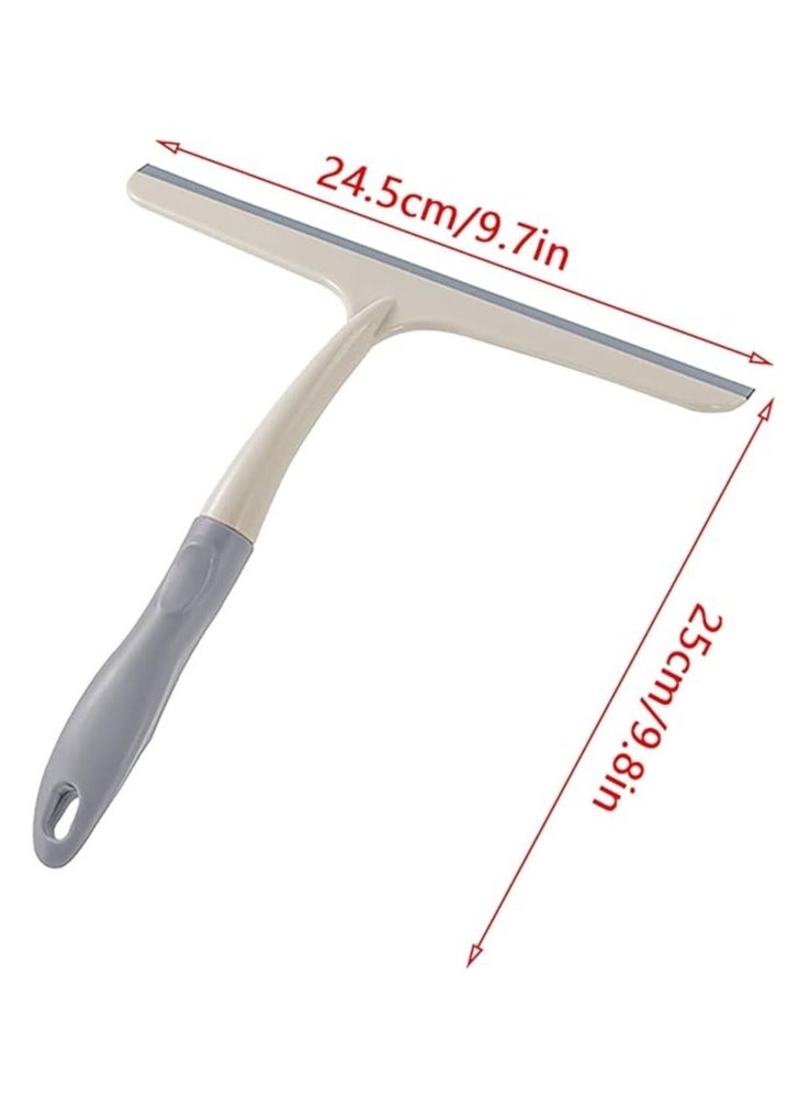 Generic Multi-Functional Glass Wiper & Scraper Cleaning Tool 2-in-1 Brush and Blade for Easy Window & Surface Cleaning Perfect for Bathrooms, Kitchens, Mirrors, and Glass Panels  - Image 4