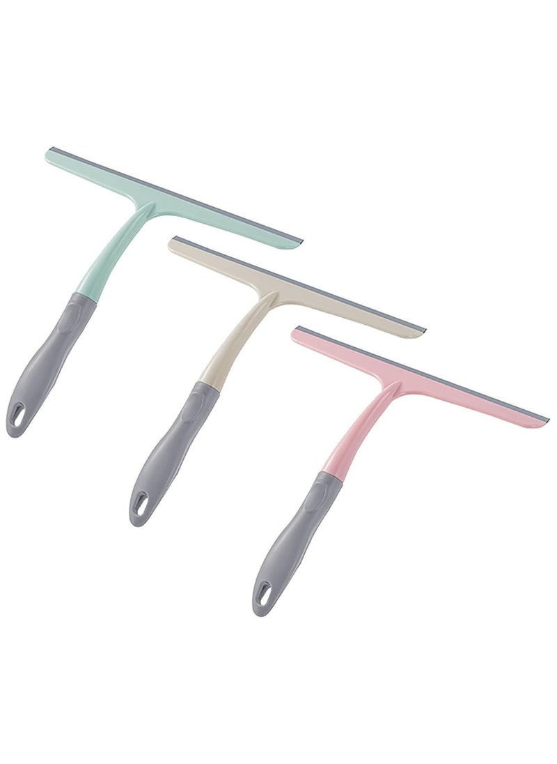 Generic Multi-Functional Glass Wiper & Scraper Cleaning Tool 2-in-1 Brush and Blade for Easy Window & Surface Cleaning Perfect for Bathrooms, Kitchens, Mirrors, and Glass Panels  - Image 3
