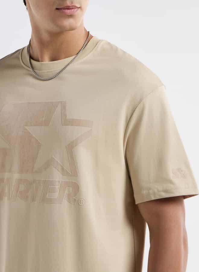 Starter Print T-shirt with Crew Neck and Short Sleeves - Image 4