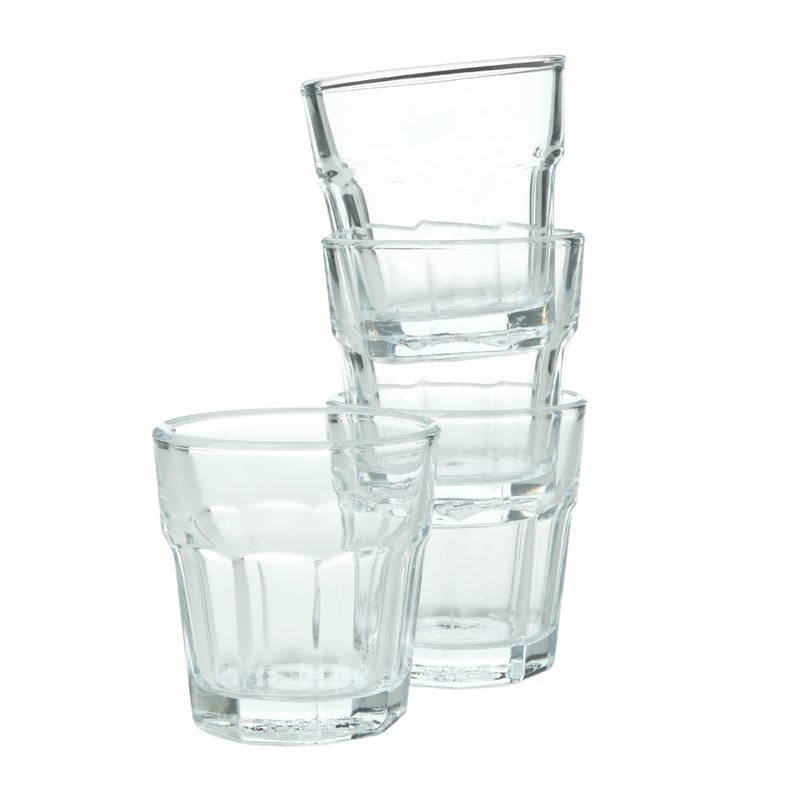 AIOS Set of 5 Virtually Unbreakable Stackable Plastic Shot Glasses 4cl40ml