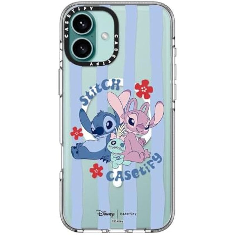 Casetify Clear iPhone 16 Plus Case 【Lilo & Stitch Colab/Not Yellowing / 6.6ft Drop Protection/Compatible with Magsafe】 - Stitch Family - Clear - Image 4