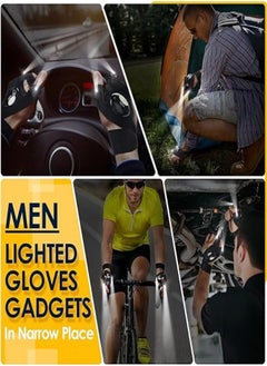 M MIAOYAN Outdoor Half Finger Lighting Gloves Repair Sports Fishing Finger Light Glowing Gloves  - Image 3
