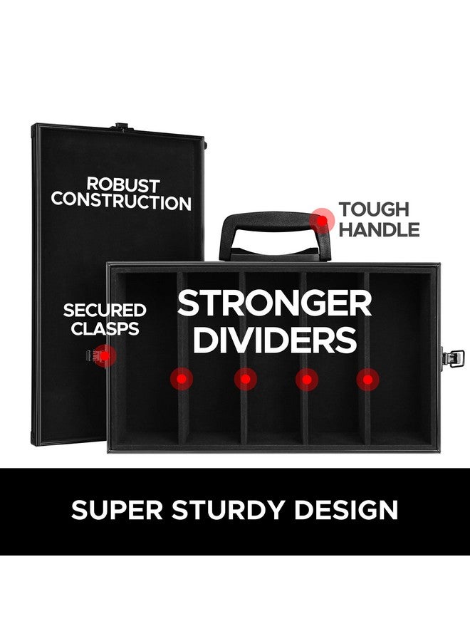 CARDKINGPRO The Big Black Metal Box (BBB Edition) | Case Is Compatible with Cards Against Humanity, All Standard Card Games (Game Not Included) | Includes 8 Dividers | Fits up to 2500 Loose Unsleeved Cards, Boks  - Image 2