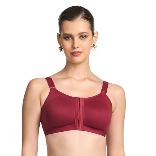 TRYLO Front OPEN-BRA-36-BURGANDY-D-CUP - Image 1