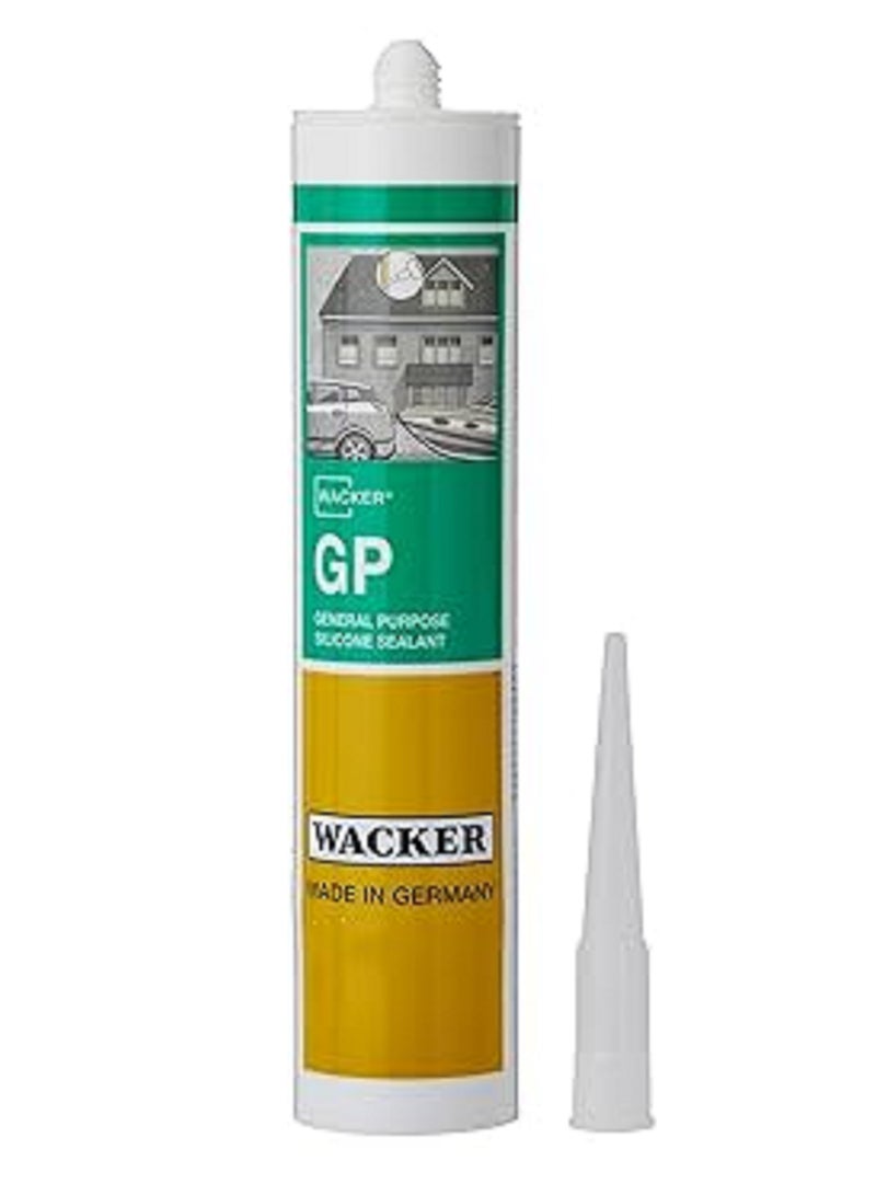 WACKER Flexible silicone sealant adheres tightly, providing comprehensive protection against leaks. 5 pieces, black color. - Image 1