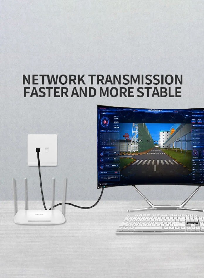 Vmax Telephone+Computer socket, 2 Gang, Double Data Socket with Shutter, White/Ivory Finish - Image 4