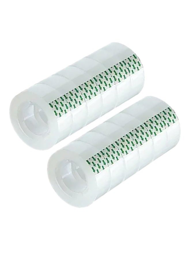 MJUNM Xinofed 12 Rolls Transparent Tape Refills Rolls 3/4-Inch x 1000 inch, 1 inch Core, Clear Gift Wrapping Tape Refill Roll for Office, Home, School - Image 1