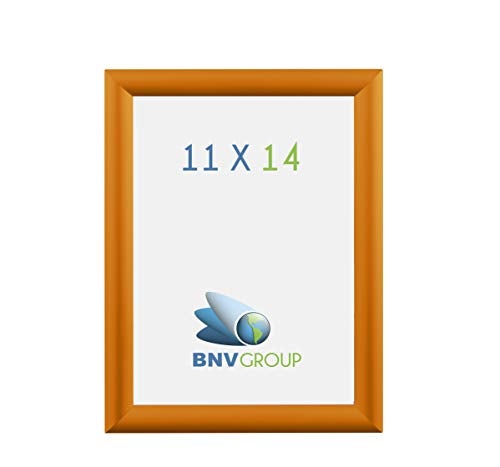 BNV Group BNV Aluminum Front Load Snap Poster/Picture Frame, Orange, 11x14 Inches, 1'' Profile, Wall Mounting, Portrait and Landscape Mode, Easy Installation, Anti-Glare, PVC Cover, Lightweight - Image 4