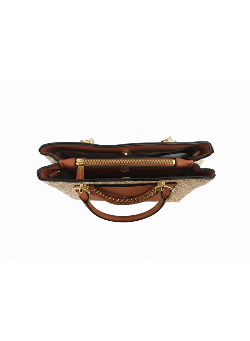 Michael Kors luxury bag with iconic logo print – Brown/Beige - Image 4