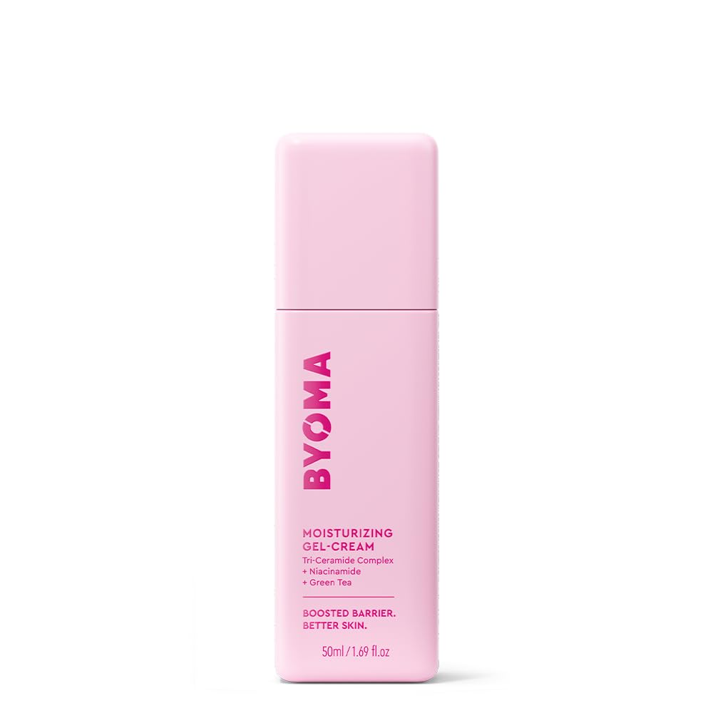 BYOMA Moisturizing Gel Cream - Barrier Repair Cream/Gel Face Lotion with Niacinamide and Green Tea - Ceramide Face Moisturizer for Dry Skin - Alcohol Free, Oil Free Face Moisturizer - 1.69 fl. oz
