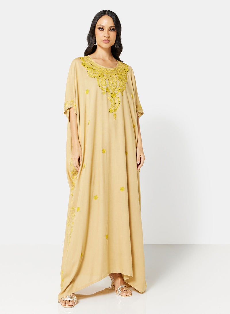 ARABIAN CLOSET EMBROIDERED KAFTAN - Image 5