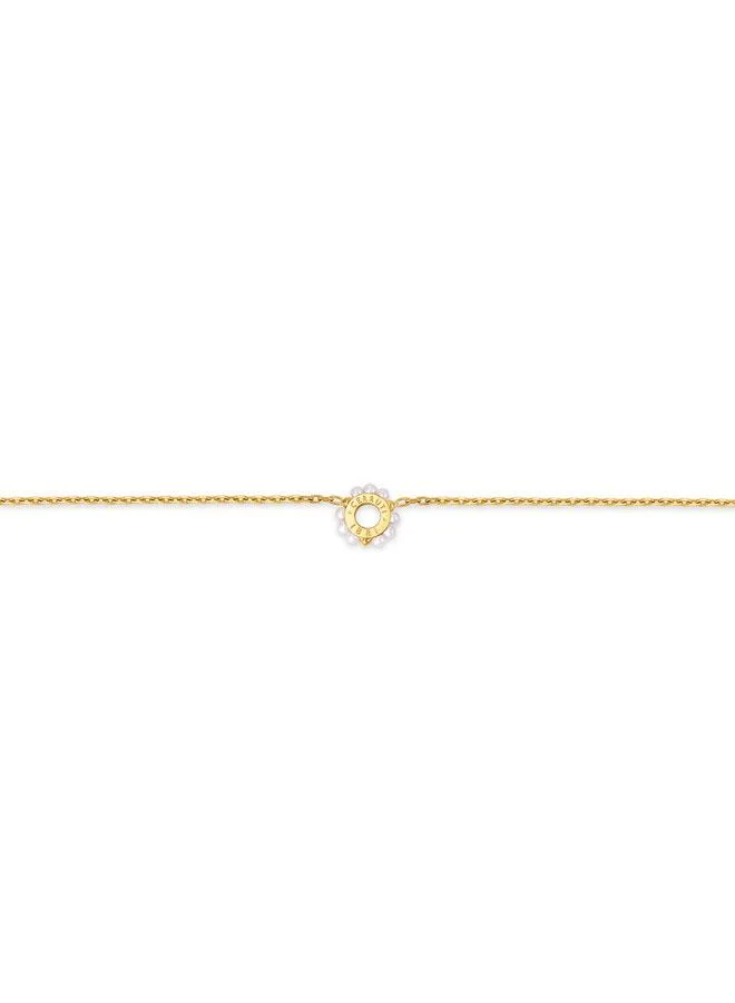 CERRUTI 1881 Maddalena Maddalena Gold Plated Stainless Steel Pearl Chain Bracelet for Women 170mm for Women | Best Price UAE