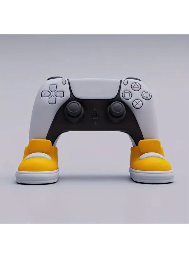 حامل جهاز التحكم في الألعاب على شكل حذاء أصفر لجهاز PS4 وPS5 وXbox هدية للألعاب - Image 5