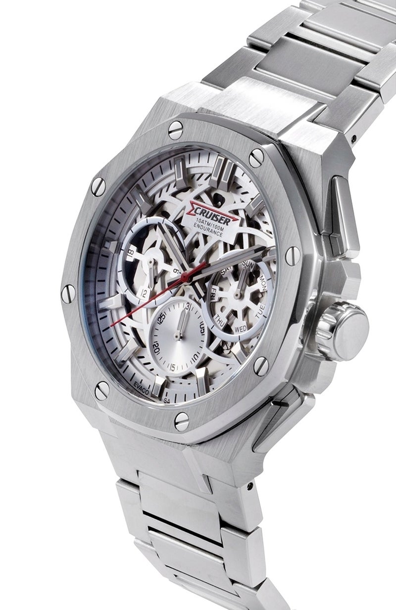 CRUISER Stainless steel multifunction quartz watch C26401-GSSS - Image 2