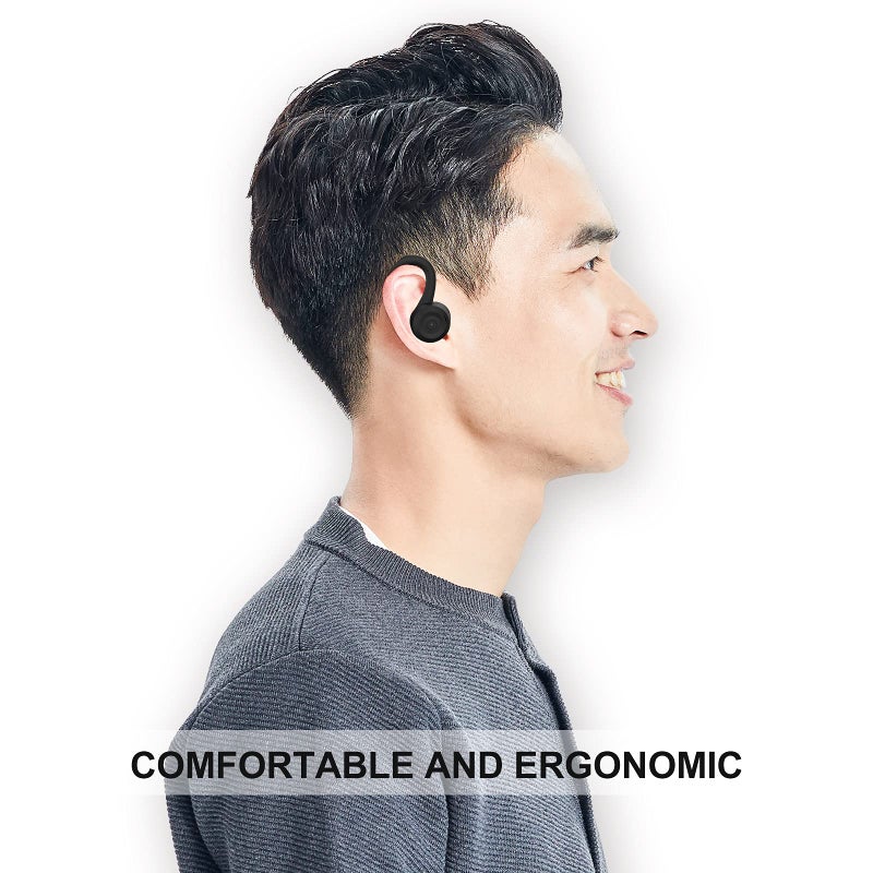 Loluka Over Ear Wireless Bluetooth Earbuds with Ear Hooks - Waterproof, Small, Noise Cancelling Headset for Workout, Sport, Gym - Image 5