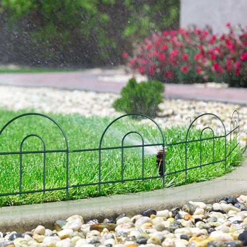FOREHOGAR Decorative Garden Folding Border Fence, Metal Wire Edging Flower Fence Panel 18in X50ft Outdoor Patio Landscape - Image 2