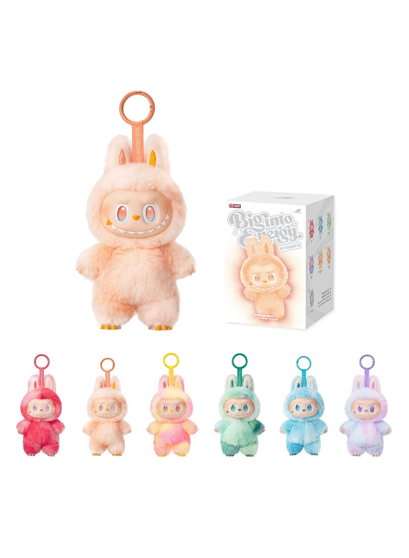 صندوق المفاجآت لابوبو - سلسلة الطاقة الكبيرة تمثال بلاستيكي محشو، دمية لابوبو الأصلية القابلة للجمع، هدية سلسلة مفاتيح سرية، 1 قطعة - Image 1