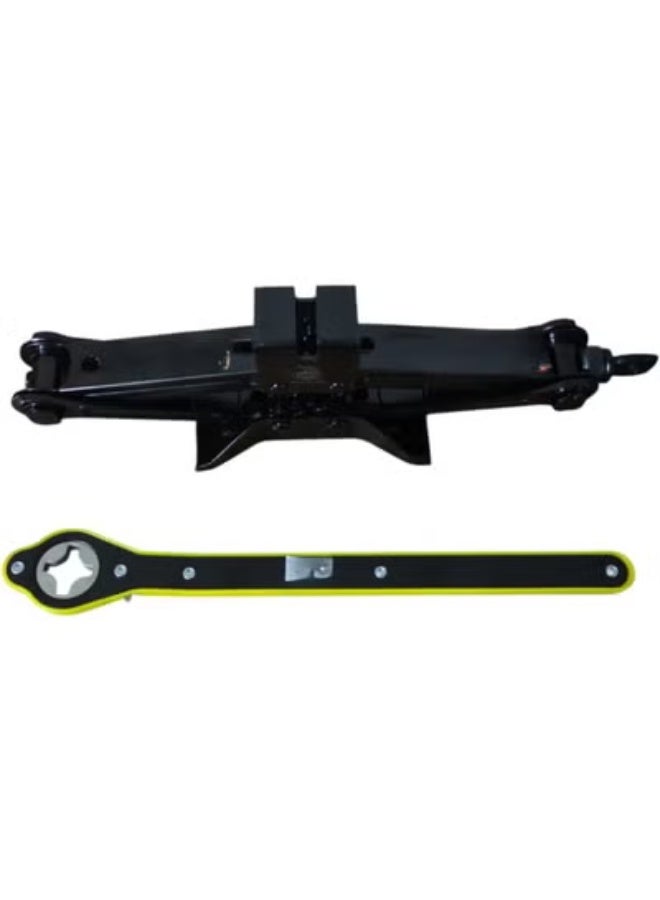 عدة رفع سيارات محمولة بمقص 1.5 طن – جاك سيارة مع مفتاح ورافعة مقصية للاستخدام المتعدد للسيارة - Image 3