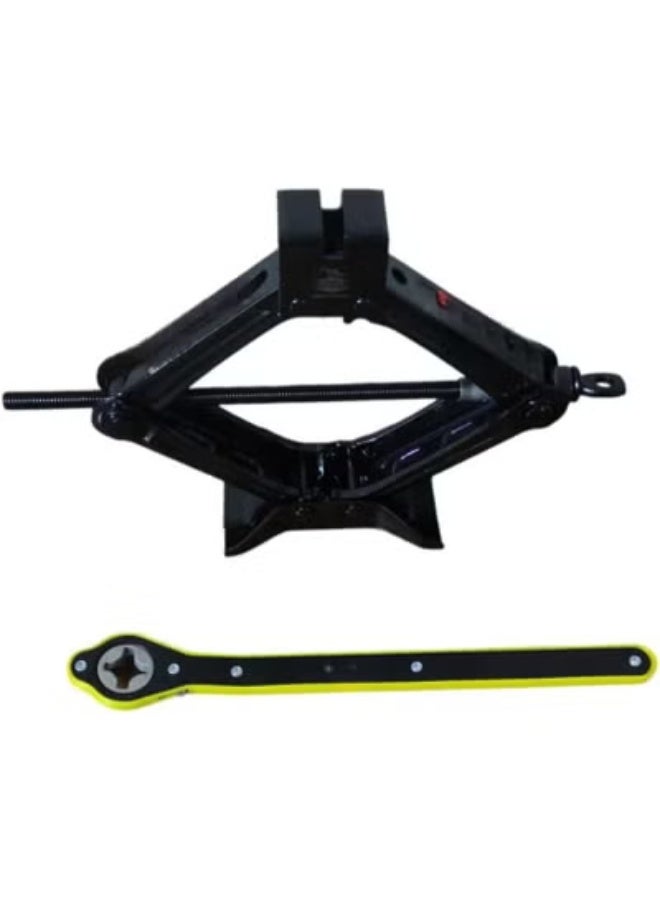 عدة رفع سيارات محمولة بمقص 1.5 طن – جاك سيارة مع مفتاح ورافعة مقصية للاستخدام المتعدد للسيارة - Image 2