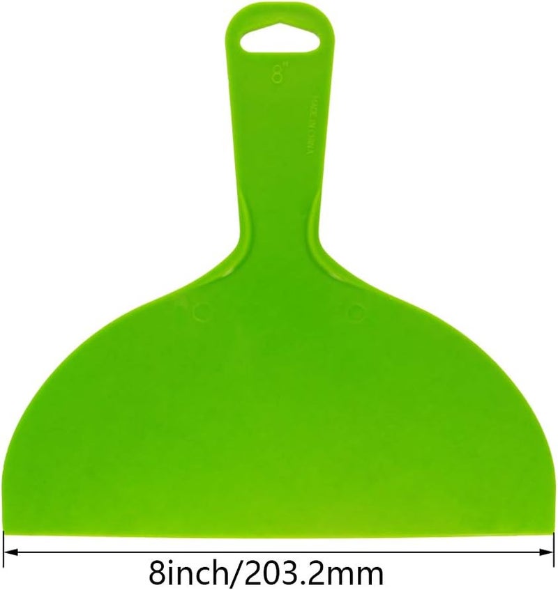 Utoolmart Putty Scraper 8" Plastic Flexible Putty Knives Spreader for Taping Drywall Wall Painting Green 3Pcs - Image 2