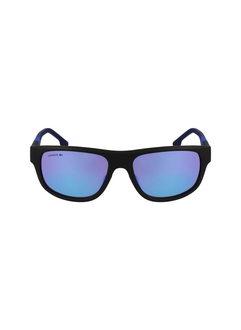 LACOSTE FULL RIM INJ-RUBBER INJECTED LACOSTE SUNS L6042S 5517 (004) MATTE BLACK/MULTICOLOR  MIRROR  - Image 2