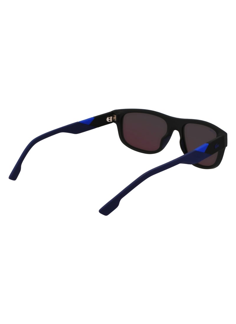 LACOSTE - FULL RIM INJ-RUBBER INJECTED LACOSTE SUNS L6042S 5517 (004) MATTE BLACK/MULTICOLOR  MIRROR - Image 1
