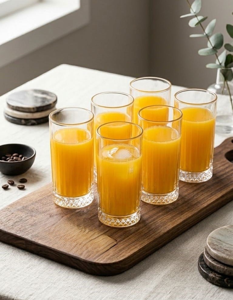 طقم أكواب عصير وماء ، 6 قطع - Image 1