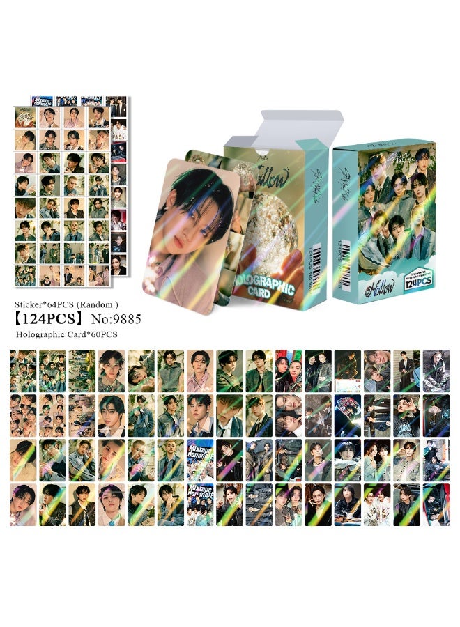 NIBEMINENT 124 Pcs Kpop Stray Kids Hollow Lomo Cards Card For Fans Collection Gifts - Image 1