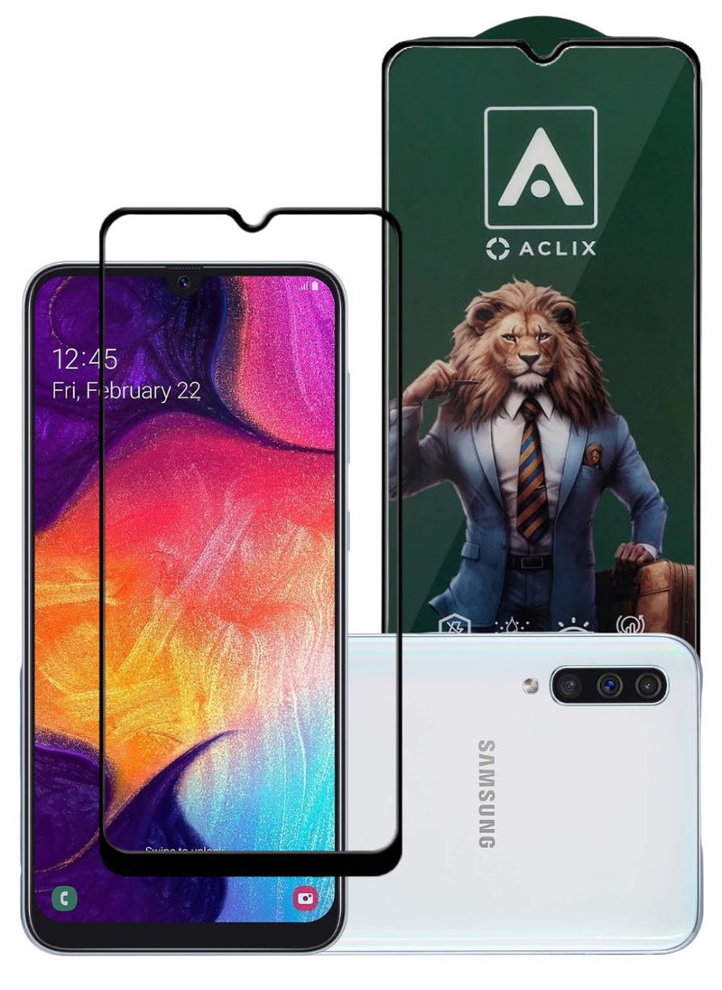 ACLIX Antistatic ESD Dustproof Premium Quality High Definition Tempered Glass Screen Protector Designed For Samsung Galaxy A50 - Image 1