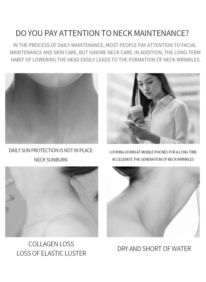 DUNISO Firming Wrinkle Device for Neck Face,with 3 Color Modes, Double Chin Reducer Vibration Massager 42℃ Heat Vibration For Wrinkles Appearance and Skin Care, Tightening, Smooth - Image 4