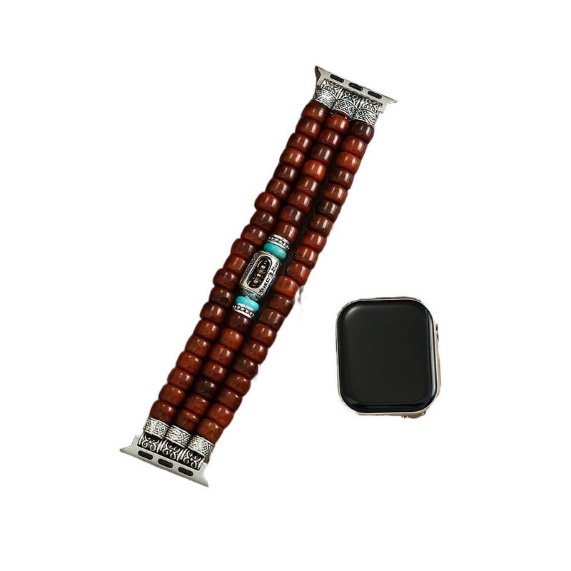 AD Gold Smartwatch Band Compatible with Apple Watch with Adjustable Fit Replacement Strap for Daily Wear - Image 1