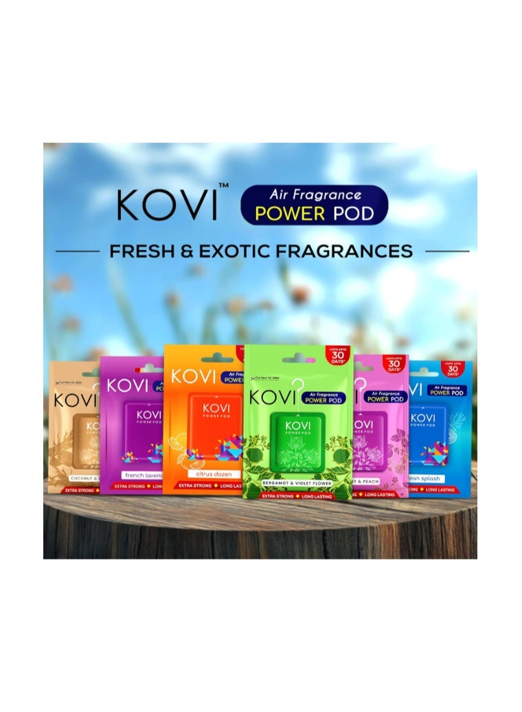 كوفي معطر جو قوي للحمام والسيارة، عطر يدوم طويلاً، غني بالزيوت العطرية، يدوم حتى 30 يوماً، عبوة من 6 قطع (10 غرام لكل قطعة) - Image 2