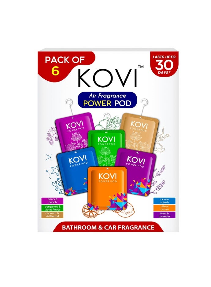 كوفي معطر جو قوي للحمام والسيارة، عطر يدوم طويلاً، غني بالزيوت العطرية، يدوم حتى 30 يوماً، عبوة من 6 قطع (10 غرام لكل قطعة) - Image 1