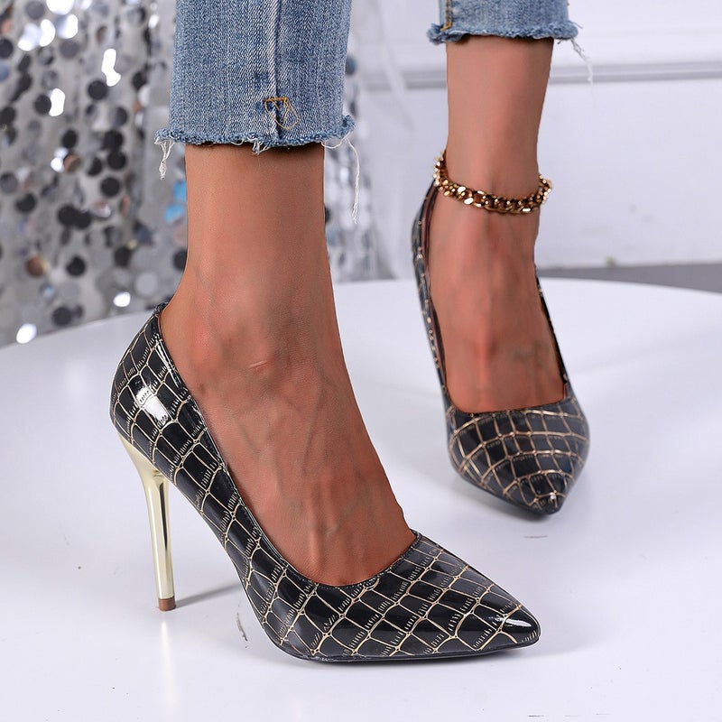 Plus Size Temperament Joker Comfortable Pointed Thin-Heeled Professional -Selling High-Heeled Shoes - Image 5