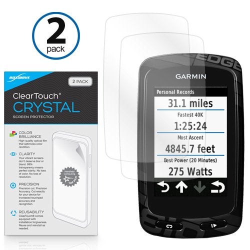 BoxWave Screen Protector Compatible with Garmin Edge 810 - ClearTouch Crystal (2-Pack), HD Film Skin - Shields from Scratches - Image 2