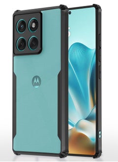 Moto Edge 60 Fusion 5G Back Cover Transparent Crystal Clear Hard PC Back Case with TPU Bumper Drop Protection Cover for Moto Edge 60 Fusion