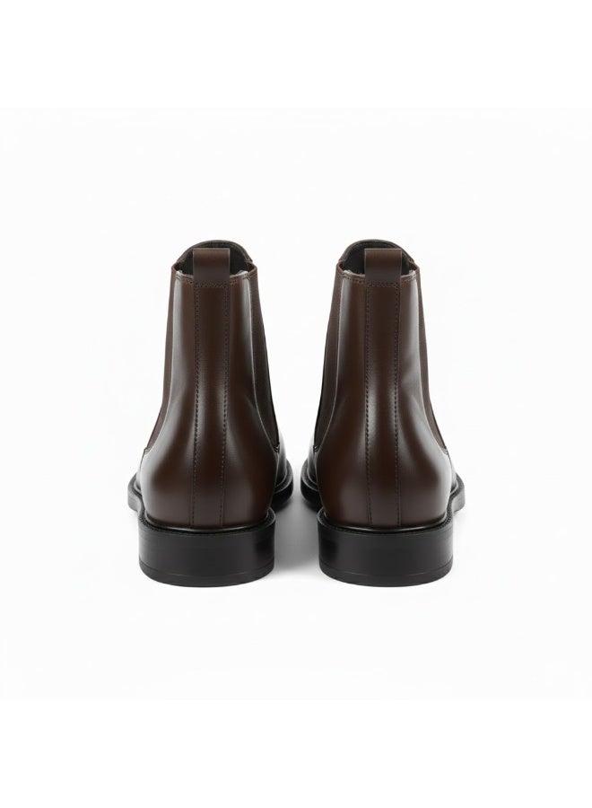 Men's classic half-boot with a distinctive zipper, made of elegant genuine leather and featuring a slip-resistant Turkish rubber sole. - Image 5