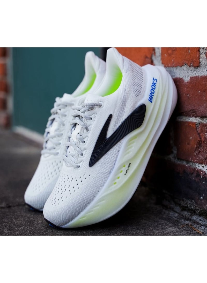 بروكس حذاء رياضي بروكس جلسرين ماكس - أبيض رمادي - Image 3