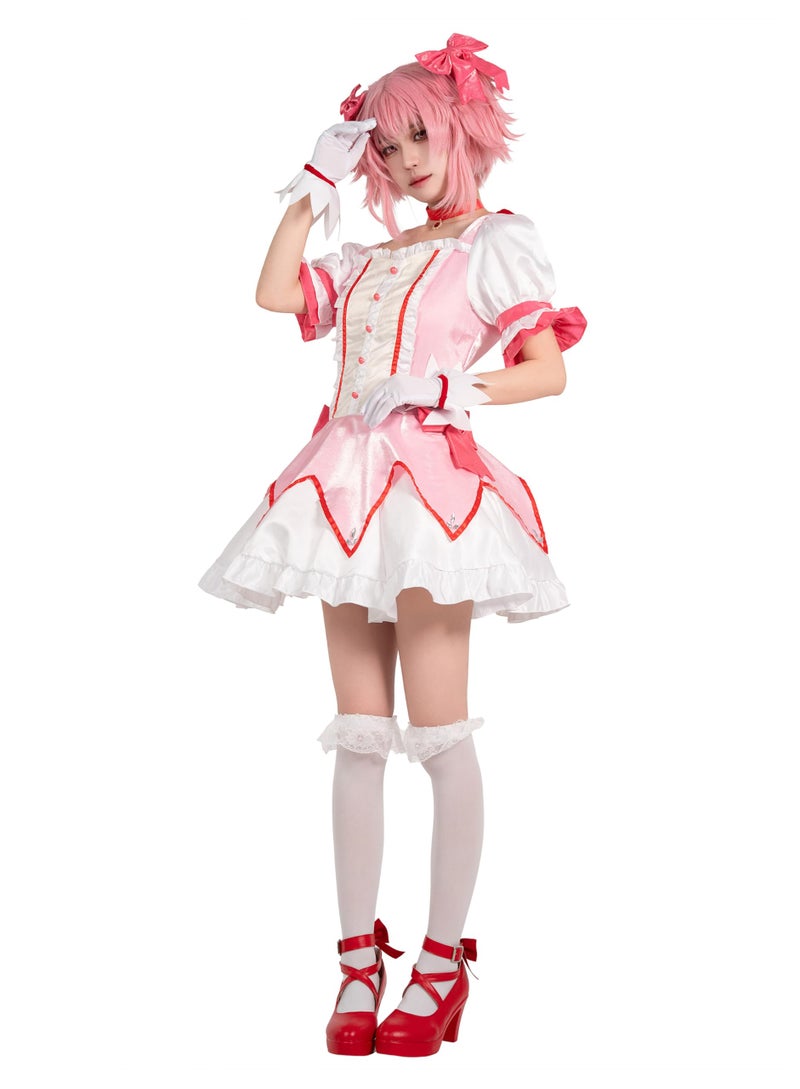 OSIAS OSIAS Kaname Madoka Puella Magi Madoka Magic Cosplay Costume (XS)  - Image 1