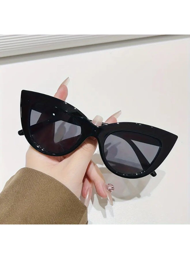SCENT HOUSE Arrival European & American Style Fashion Round Face Large Frame Streetwear Trendy No-Framed Glasses for Women (Includes eyeglass case),sunglasses - Image 1