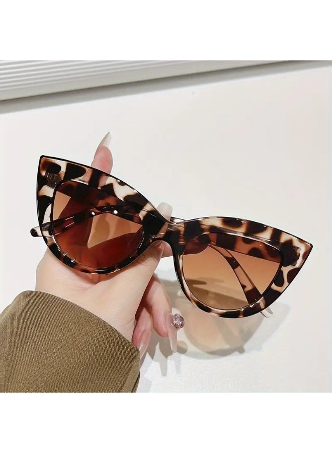 SCENT HOUSE Arrival European & American Style Fashion Round Face Large Frame Streetwear Trendy No-Framed Glasses for Women (Includes eyeglass case),sunglasses - Image 4