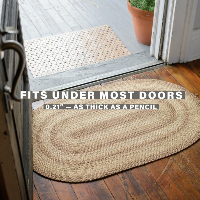Homespice Cookie Dough Oval Braided Rugs 20x30 - Brown Entryway Rug of Jute for Rustic Farmhouse Decor - Image 5