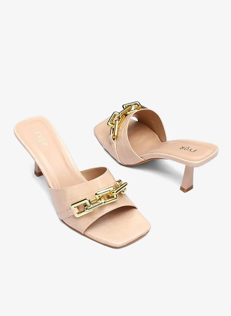 Fyor  Chain Link Heeled Sandal HL 120 for Women | Best Price UAE