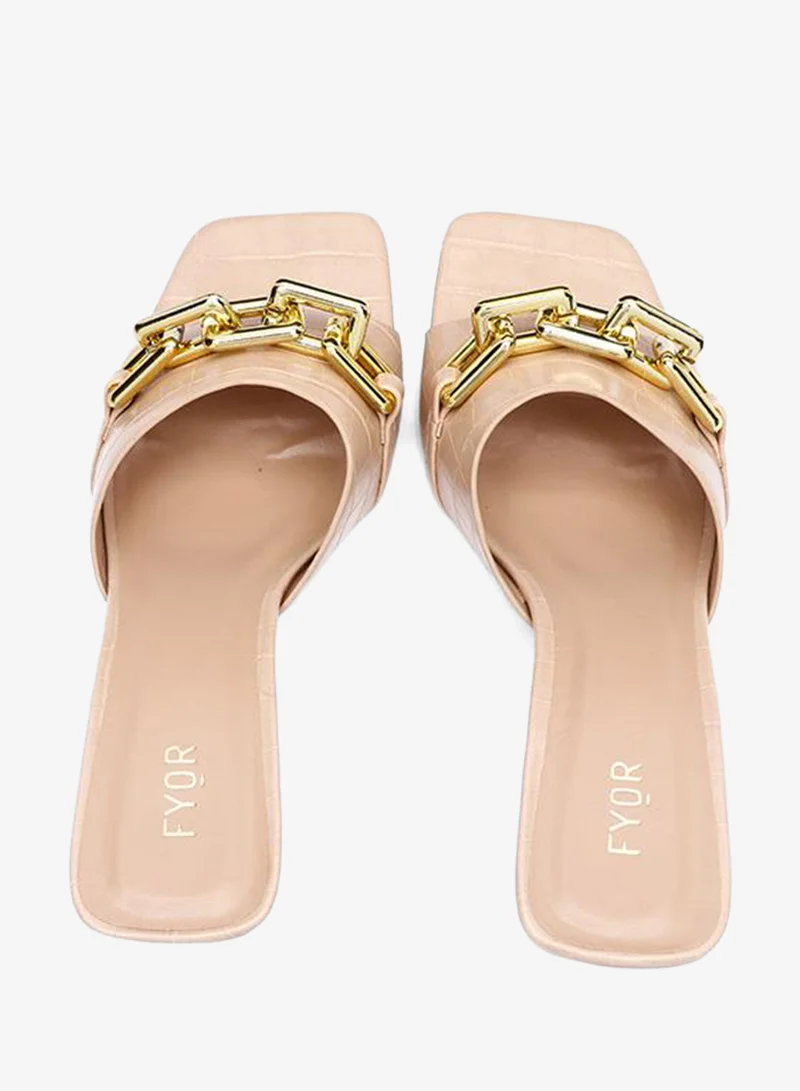 Fyor  Chain Link Heeled Sandal HL 120 for Women | Best Price UAE