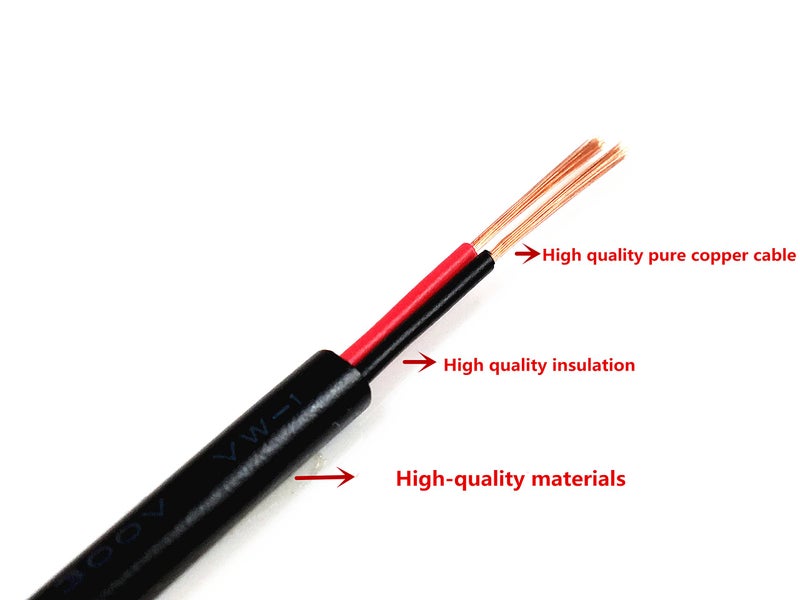 HUALAND dc Inline Switch Manual Inline DC Power Switch Extension Cable Male to Female 5.5mm x 2.1mm Barrel for LED Strip 5050 3528 2835, Light and Other Low Voltage Applica tions 30cm/11.81inch - Image 5