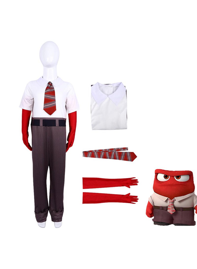 general 1 Set Party Cosplay Inside Out2 Anger Costume For Kids Adult - Image 1